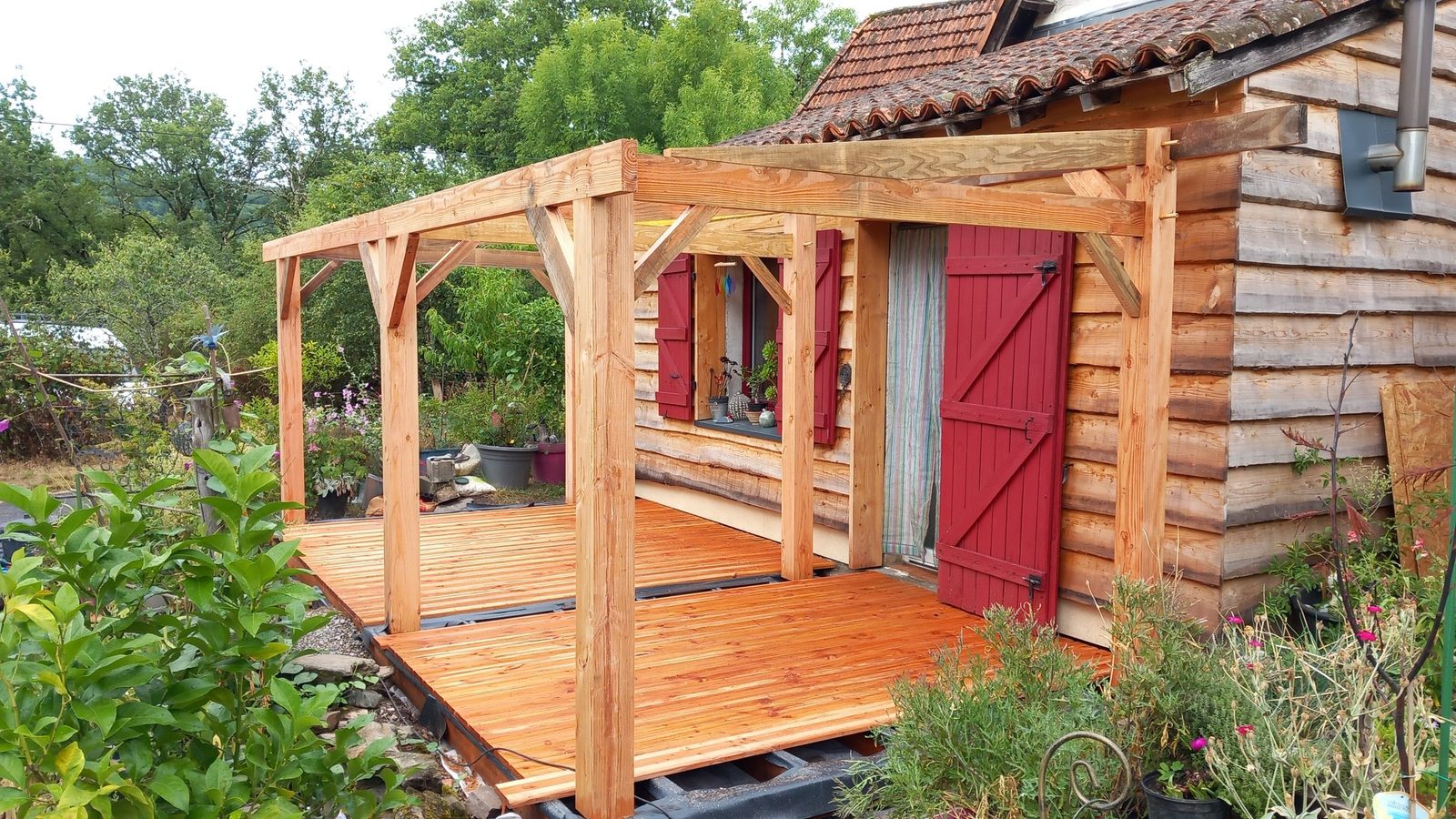 Terrasse couverte et pergola bois